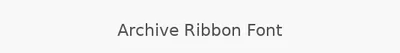 Archive Ribbon Font