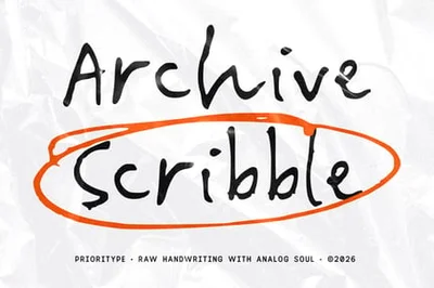 Archive Scribble Font