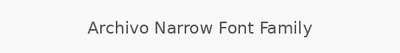 Archivo Narrow Font Family