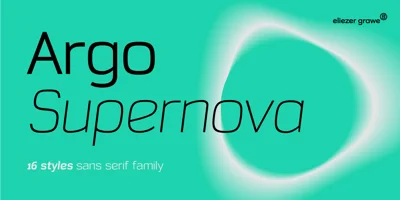 Argo Supernova Font