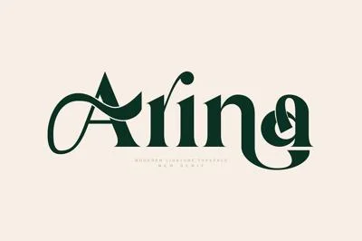 Arina Ligature Serif Typeface