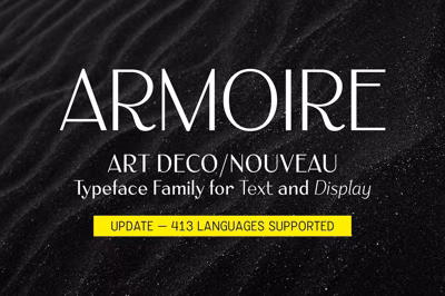 Armoire: Art Deco font family Free Download