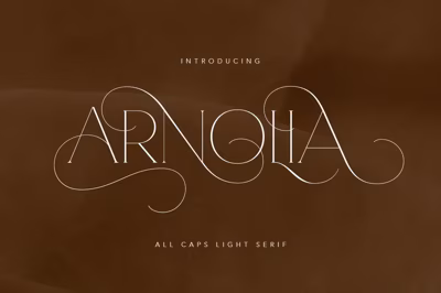Arnolia - All Caps Light Serif Free Download