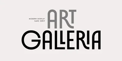 Art Galleria SS Font