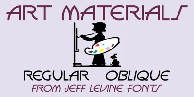 Art Materials JNL Font