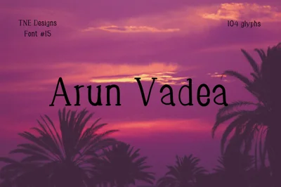 Arun Vadea Font