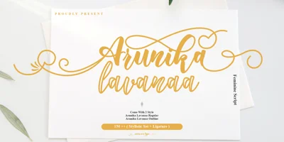 Arunika Lavanaa Font