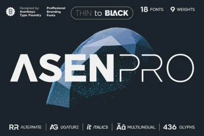 Asen Pro - Sans Serif Fonts