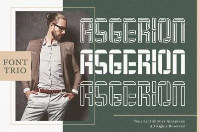 Asgerion - Display Font Trio