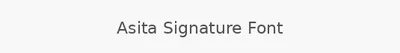 Asita Signature Font