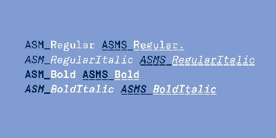 ASM Font