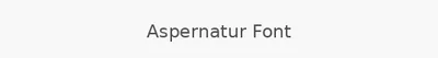 Aspernatur Font