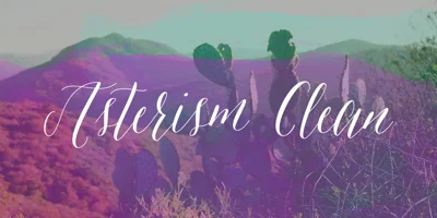 Asterism Clean Font