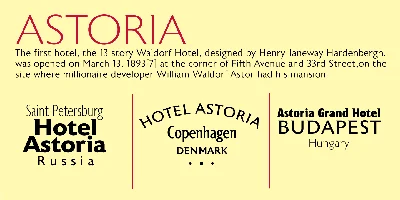 Astoria Font