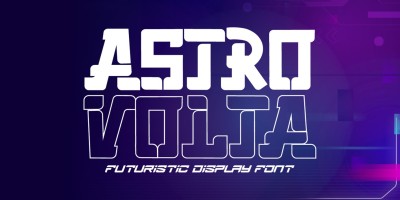 Astro Volta Outline Font