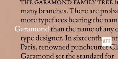 ATF Garamond Font