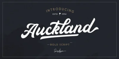 Auckland Script Font