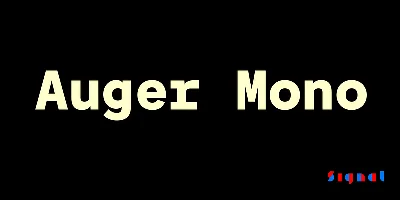 Auger Mono Font