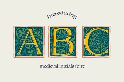 Augsburg Initials Colored font