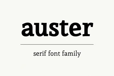 Auster - Font Family