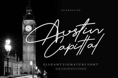 Austin Capittal - Signature Font