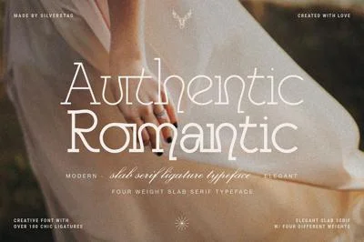 Authentic Romantic - Slab Serif Font