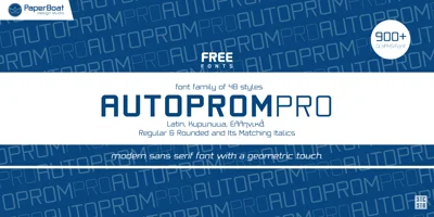 Autoprom Pro Font