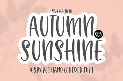 AUTUMN SUNSHINE Brush Font