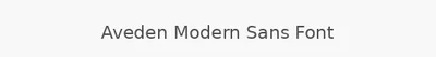 Aveden Modern Sans Font