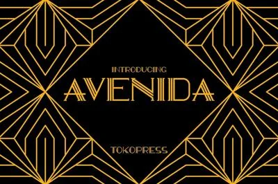AVENIDA - Art Deco font