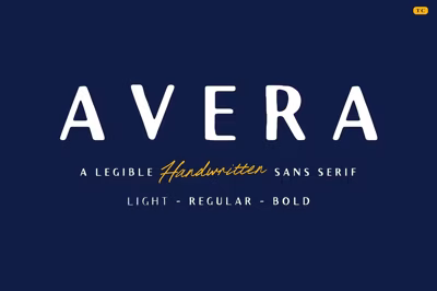Avera Sans - Handcrafted Sans-Serif Free Download