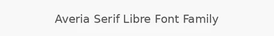 Averia Serif Libre Font Family