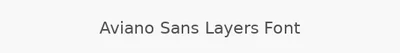 Aviano Sans Layers Font