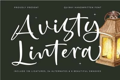 Avisty Lintera Quirky Handwritten Font