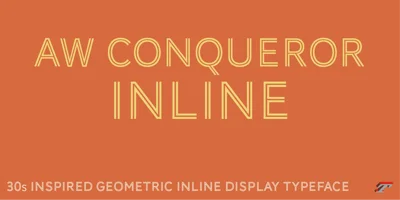 AW Conqueror Std Inline Font