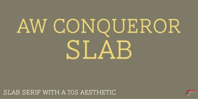 AW Conqueror Std Slab Font