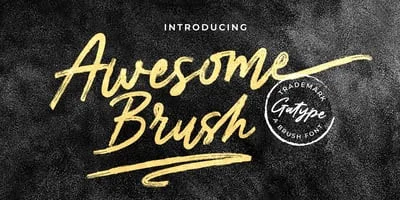 Awesome Brush Font Free Download