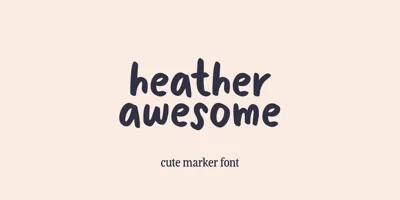 Awesome Heather Font