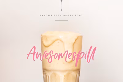 Awesomespill | handlettered font Free Download