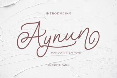 Aynun - Script Font Free Download