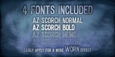 AZ Scorch Font