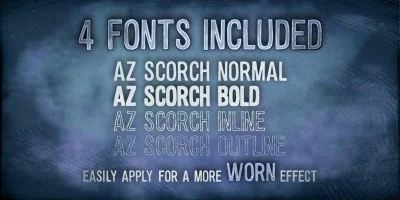 AZ Scorch Font