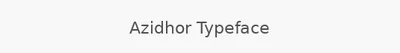 Azidhor Typeface