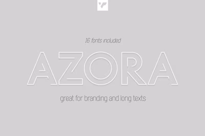 Azora typeface for branding and text Free Download