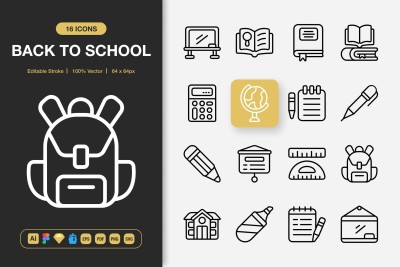 Back To School Icons