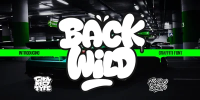 Back Wild Graffiti Font