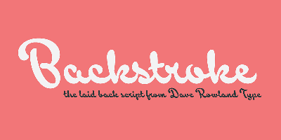 Backstroke Font Free Download