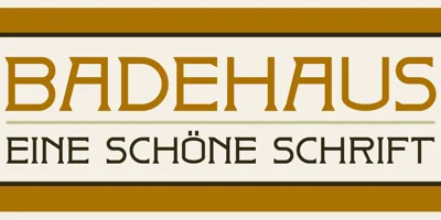 Badehaus Font