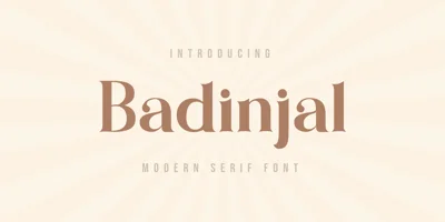 Badinjal Font