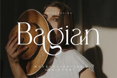 Bagian Modern Ligature Serif Font Free Download